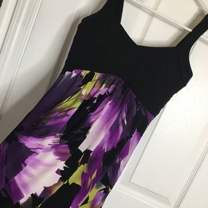 Sweet Storm Purple Tropical Dress